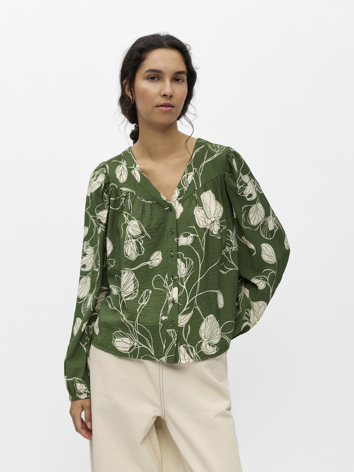 OBJJACIRA Top - Bronze Green - VERO MODA & VILA Bergvik